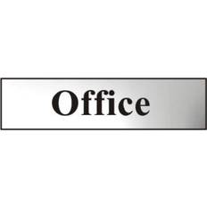 semi-rigid Office Sign in Chrome Effect Self-adhesive Decoration