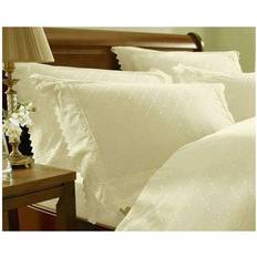 Portfolio Home Balmoral Cream Pair Pack Pillow Case White, Silver