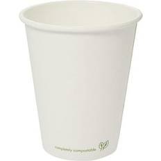 Vegware Compostable White Insulated Hot Cups 8oz 1x1000