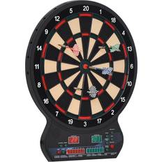 Homcom LED Dartboard Electronic Scoreboard Black and Orange