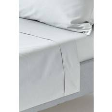 Homescapes Super-King, Thread Count Bed Sheet Silver, Grey