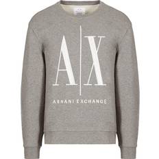 Armani Exchange Men - White Clothing Armani Exchange Icon French Terry Crewneck Sweatshirt