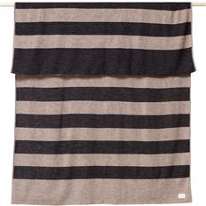 Form & Refine AYMARA Striped lap Blankets Brown, Grey