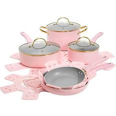 Paris Hilton Epic Cookware Set with lid 12 Parts