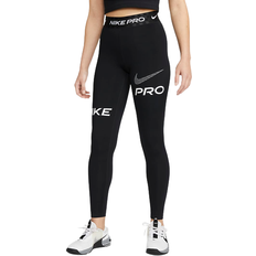 Nike Sportswear Garment Tights Nike Pro Women's Mid-Rise Full-Length Graphic Training Leggings