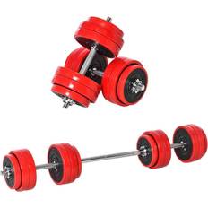 Fitness Homcom Two In One Dumbbell and Barbell 30KG