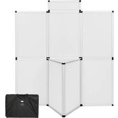 White Notice Boards tectake Display 200x180cm poster stand Notice Board