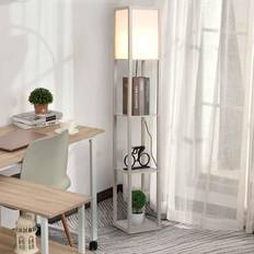 Acrylic Lighting Homcom Reading Floor Lamp 160cm