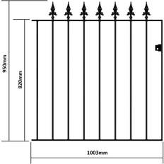 Saxon Single Gate 37.5" High Gap Zinc Powder