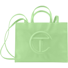 Silver Fabric Tote Bags Telfar Medium Shopping Bag - Double Mint