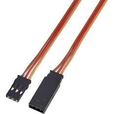 Modelcraft Servo Cable extension [1x JR plug 1x JR socket] 1.00 m 0.50 mm² Silicon, twisted