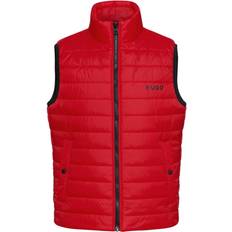 Hugo Boss Red Outerwear Hugo Boss Slim-fit water-repellent padded gilet with contrast logo