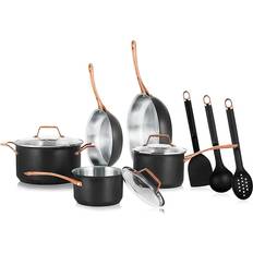 NutriChef Stylish Cookware Set with lid 11 Parts