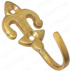 Brass Fleur De Back Hooks