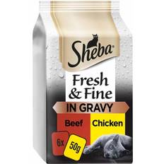 Sheba Fresh & Fine Cat Food Pouches Succulent Selection in Gravy 6