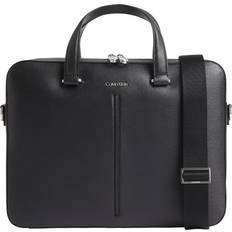 Silver Briefcases Calvin Klein Median Slim Briefcase - Black