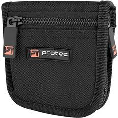 ProTec Trumpet Mouthpiece Nylon Pouch With Zipper Closure, 2-Piece Silver