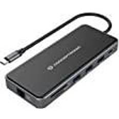 Conceptronic Adapter USB-C->2xHDMI,GbE,PD,2x.. [Levering: