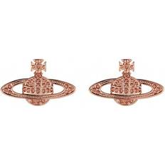 Vivienne Westwood Mini Bas Relief Earrings - Rose Gold/Pink