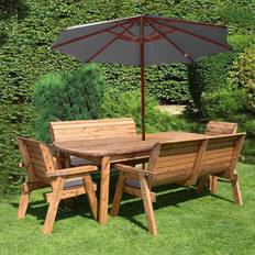 Wood Patio Dining Sets Garden & Outdoor Furniture Charles Taylor HB16 Patio Dining Set, 1 Table incl. 2 Chairs & 2 Sofas