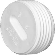 Charlotte Pipe 4 in. PVC DWV Flush Cleanout Plug, White