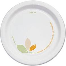 Solo Cup Company OFMP6-J7234 Bare Paper Dinnerware- 6" Plate- Green/Tan- 500/Carton