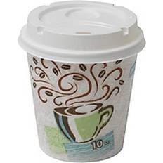 Dixie Insulated Cup/Lid Combo, PerfecTouch 10 Oz. 50/Pack, Coffee Dreams Design