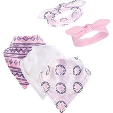 Yoga Sprout Unisex Baby Cotton Bandana Bibs and Headbands, Ornamental, One Size