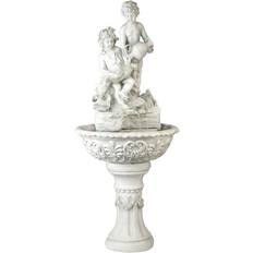 Design Toscano Portare Acqua Italian-Style Stone Bonded Sculptural Fountain