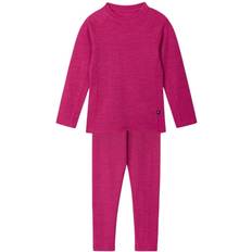 Reima Kid's Kinsei Wool Base-Layerset - Cranberry Pink (5200029A-3600)