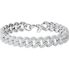 Michael Kors Statement Link Bracelet - Silver/Transparent