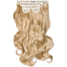 Blonde Clip-On Extensions Lullabellz Super Thick 22 inches 611/KB88 Golden Blonde 5-pack