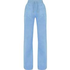 Juicy Couture M Trousers Juicy Couture Classic Velour Del Ray Pant Powder Blue