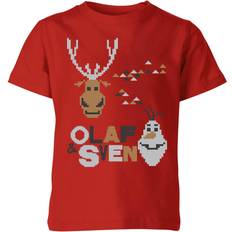 Disney Kid's Frozen Olaf and Sven Christmas T-shirt