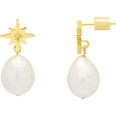 Estella Bartlett Northern Star Earrings - Gold/Pearl