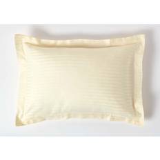 Egyptian Cotton Pillow Cases Homescapes Standard Egyptian Cotton Satin Stripe 330 Thread Count Pillow Case Yellow