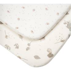 Beige Sheets Kid's Room Tutti Bambini Bedside Crib Fitted Sheets Cocoon 2-pack 20.9x31.5"