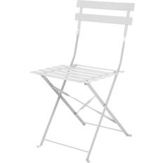 Bolero Steel Pavement StyleFolding Chairs Grey (Pack of 2)