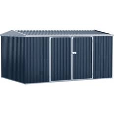 OutSunny Grey Garden Storage Units OutSunny Garden Storage Shed Steel Tool Storage Box Backyard