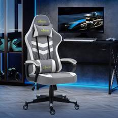 Gaming Chairs Vinsetto Racing Gaming Chair with Lumbar Support, white