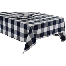 Dkd Home Decor Tablecloth and napkins Blue Cotton White (250 x 150 x 0,5 cm)
