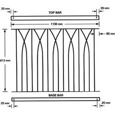 Metal Decking Fence Panels Deco Black