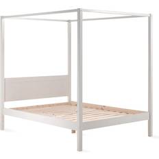 Canopys Kid's Room Furniturebox Pino White Four Poster Double Bed