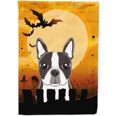 Caroline's Treasures Carolines Treasures BB1761GF Halloween Boston Terrier Flag Garden