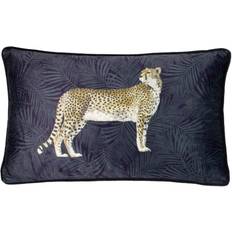 Riva Home Paoletti Cheetah Forest Polyester Complete Decoration Pillows Black, Yellow, Blue (50x)