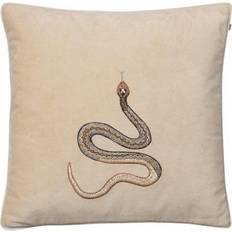 Chhatwal & Jonsson Embroidered Cobra Cushion Cover Beige (50x50cm)