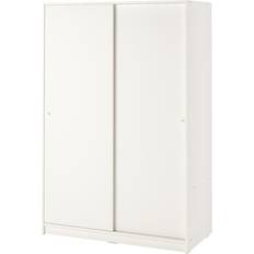 Sliding Doors Clothing Storage Ikea Kleppstad White Wardrobe 117x176cm