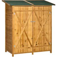 OutSunny Brown Garden Storage Units OutSunny Tool Organizer