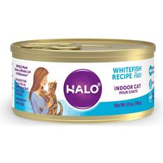 Halo Pets Whitefish Recipe Grain Free Wet Indoor Cat Food 12x155g
