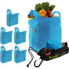 Blue Net Bags Bagpodz Reusable Shopping Bag Storage System Blue Blue Set Of 5
